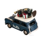 AR036 Handmade 1960s Mini Cooper Christmas Car Model Set of 2 